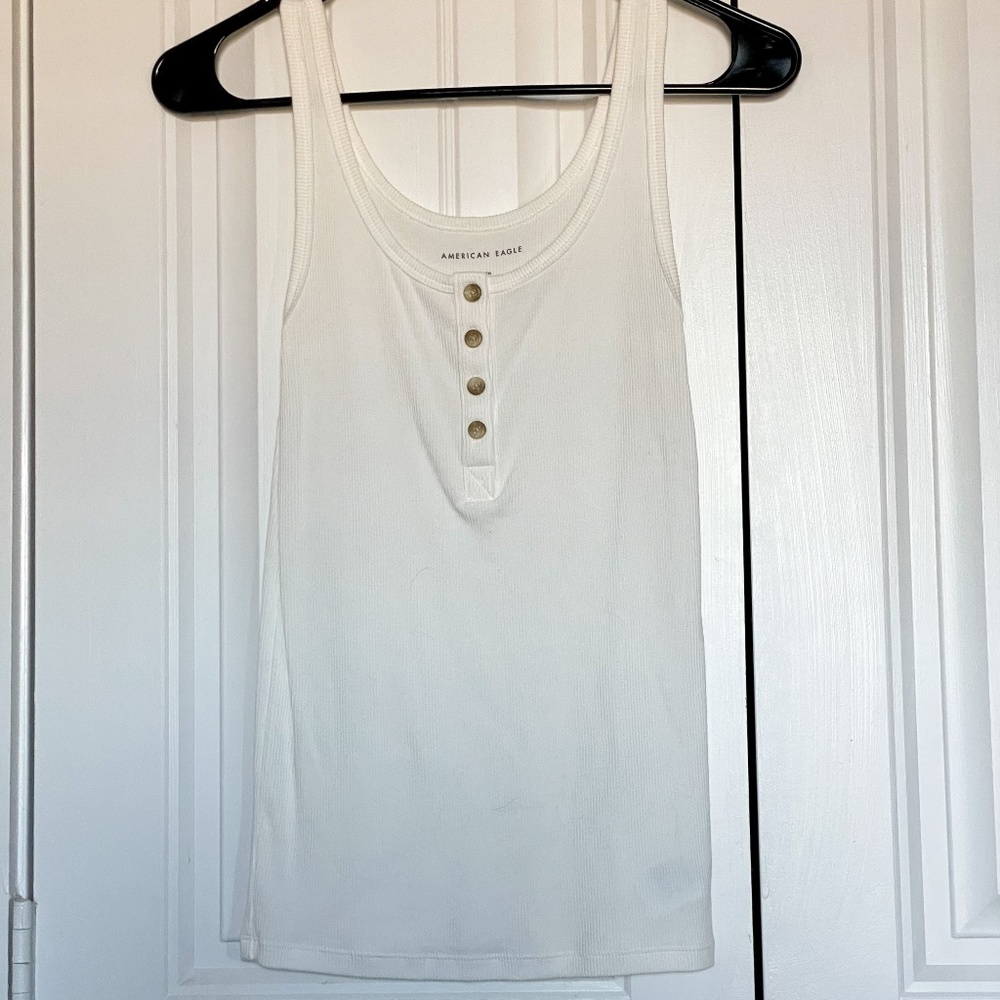 American Eagle White Tank Top
